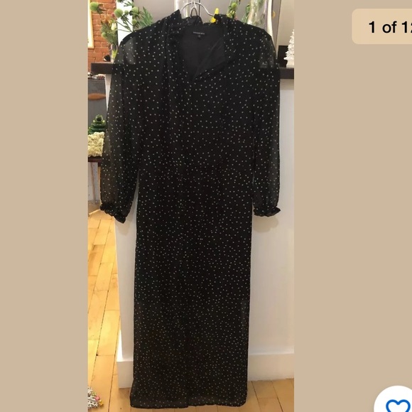NWT Who What Wear Target Polka Dot Dress Sz XS - Picture 1 of 16